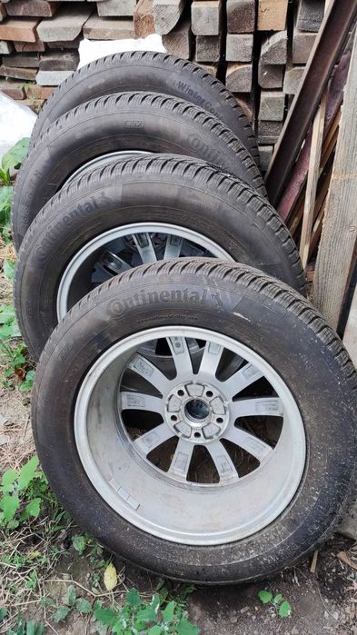 Set Jante R17 OEM WV Tiguan + Anvelope Continental (Iarna) 215/65 17 H