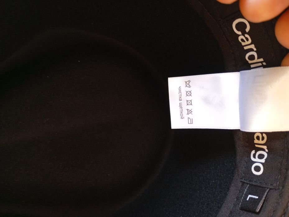 Шляпа Федора из чистой шерсти