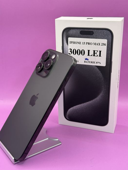 Iphone 15 pro max 256gb•Amanet Matei Crangasi•7575