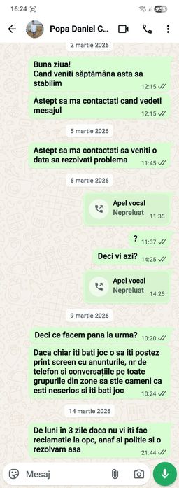 Reconditionare cada!