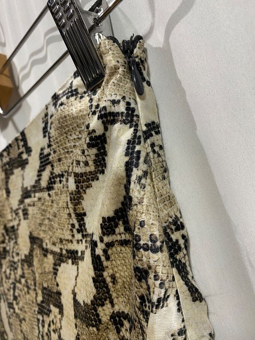 Миди пола от сатен H&M със змийски принт