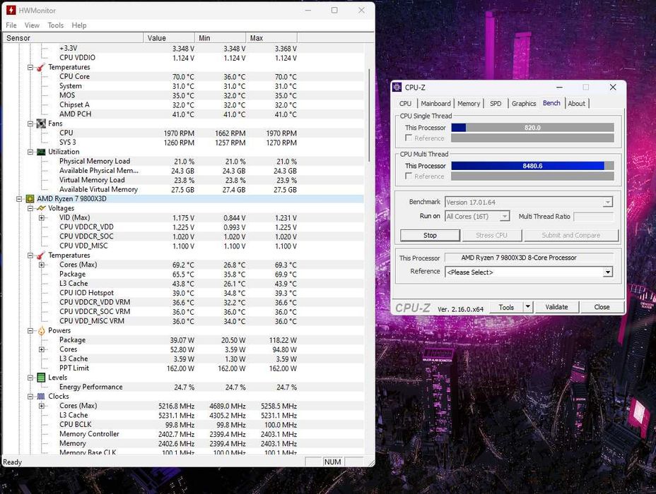 Gaming PC Amd ryzen 7 9800x3d Amd RX 9070xt 16gb