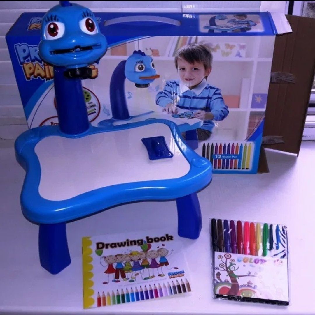 детский стол проектор для рисования со светодиодной подсветкой