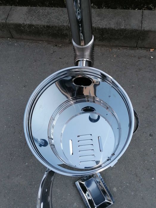 Sobă inox cu burlane+  ceaun fontă emailată/tuci  10,8 L Promo 599 lei