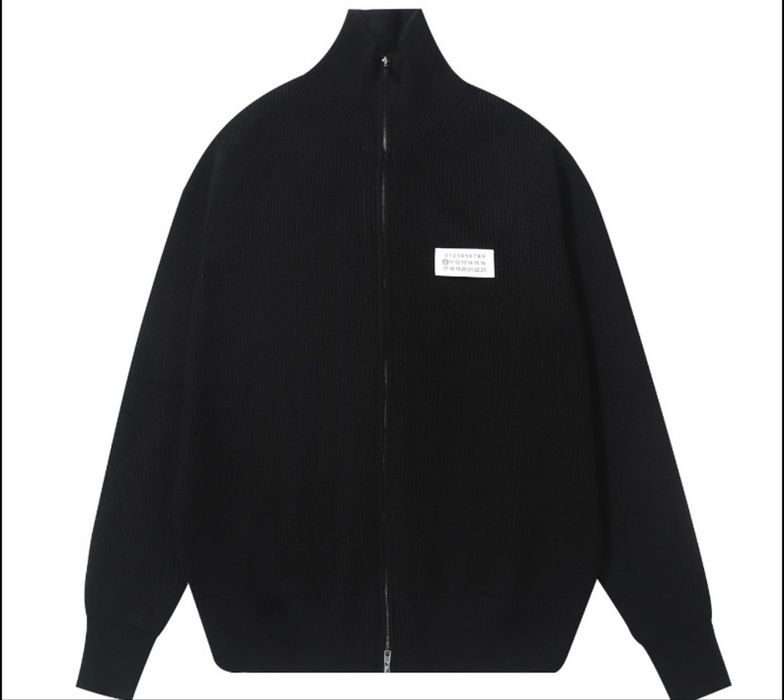 Maison Margiela плетена жилетка с цип
