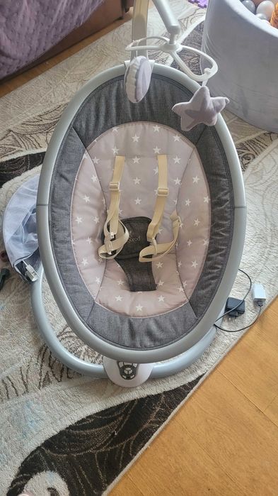 CANGAROO Електрическа люлка - шезлонг CLOUD СИВ