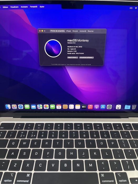 Laptop Macbook Air M2(2022) / 125C FACTURA/GARANTIE #53731