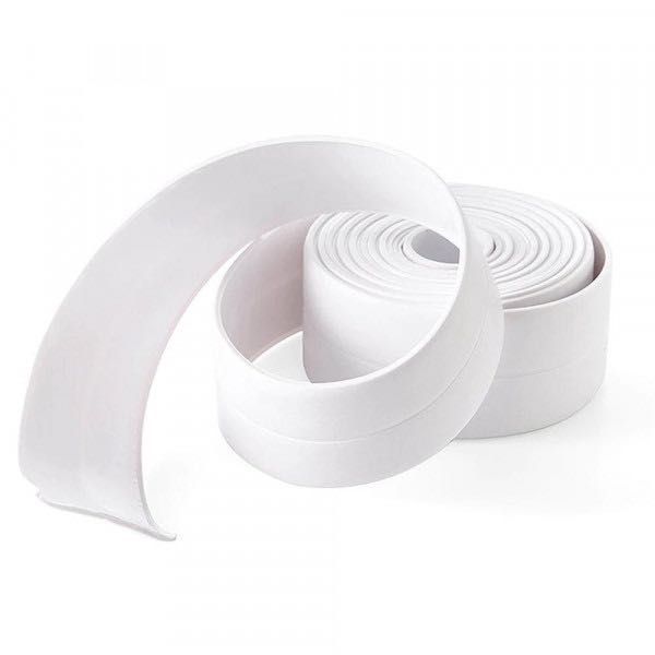 Самозалепваща силиконова бяла лента за фуги и ъгли - водоустойчива