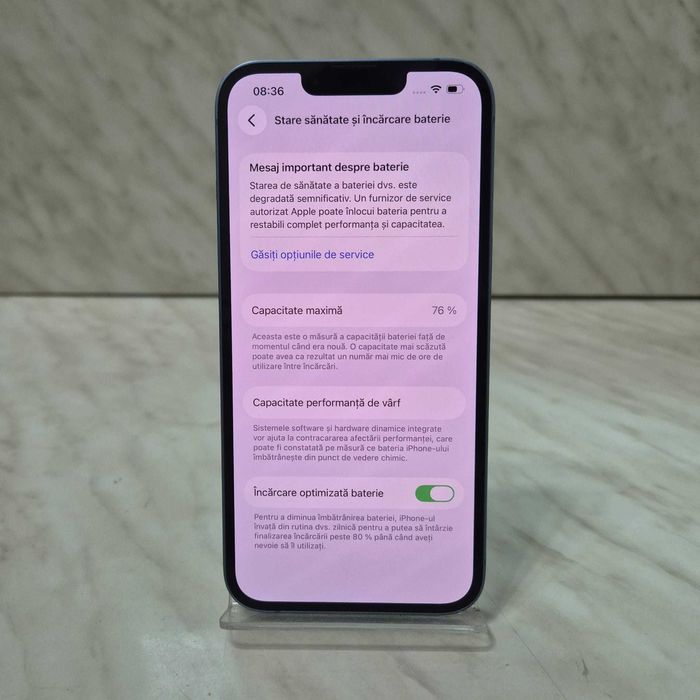 Telefon Apple iPhone 14 Albastru 128GB 76%bat Zeus Amanet Rahova 34898