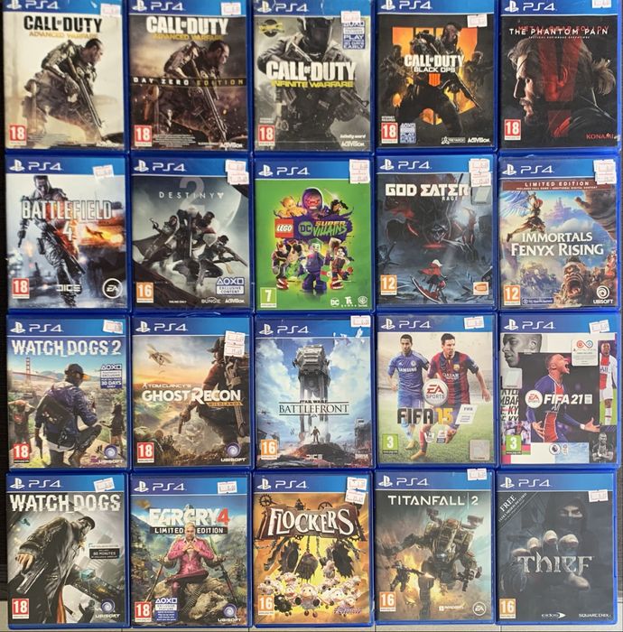 PS4/ Игри за Playstation 4/ИГРИ САМО - 8.00 € за брой.