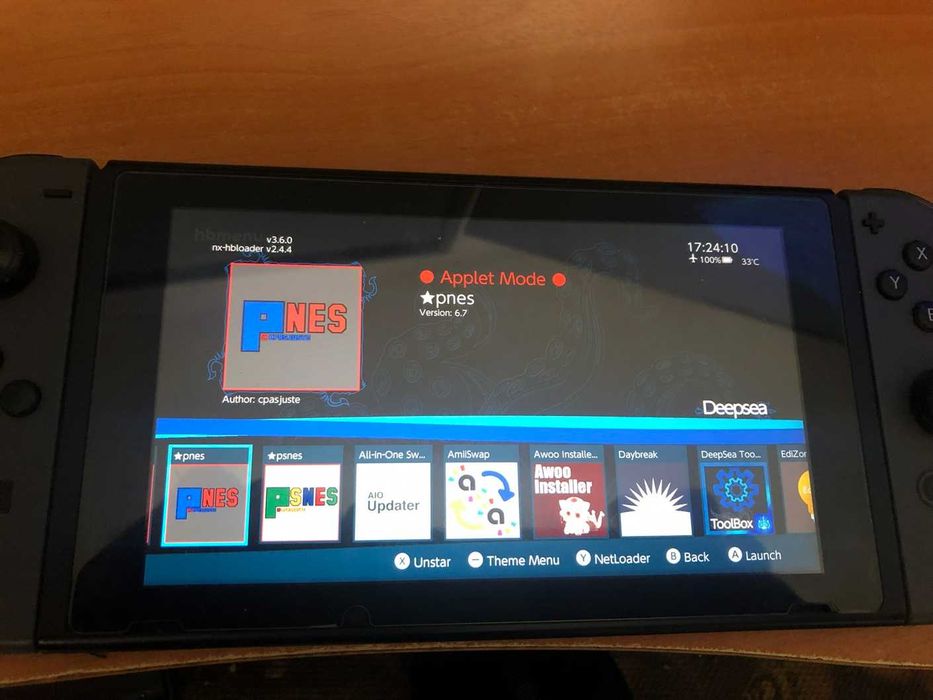 Nintendo Switch - Пълен комплект - Atmоsphere CFW + Про контролер + 256gb SD CARD пълна с игри