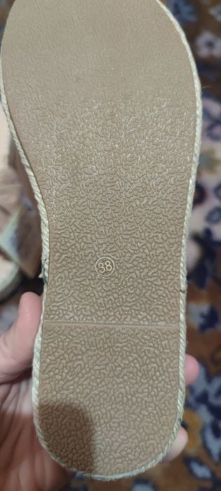 Papuci marime 38 espadrile 38 bej