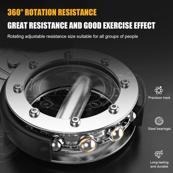 Aparat Multifuncțional de Rotație, Zoco Body Fit®, SpinGear, Crom