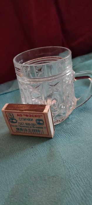 Кружки стопки хрустальные