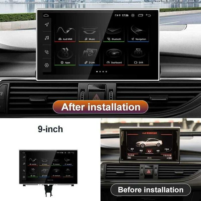 Navigatie Android Audi A6 C7 / A7 C7 9 inch , 4GB RAM , Carplay