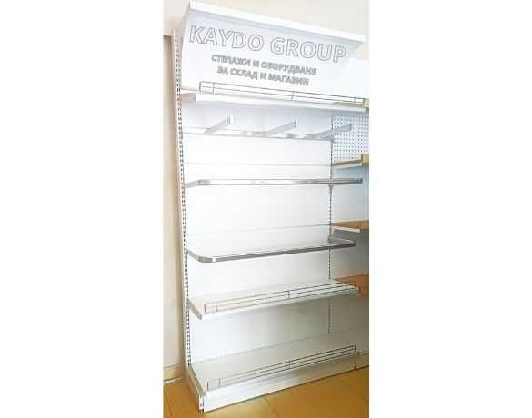 Налични Метални крайстенни стелажи за дрехи и обувки, R-9016 БЯЛ ГЛАНЦ