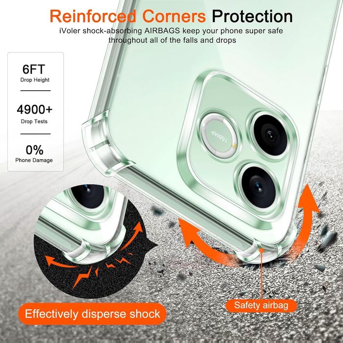 Honor 600 Lite 5G / Удароустойчив прозрачен силиконов кейс гръб с камера протектор