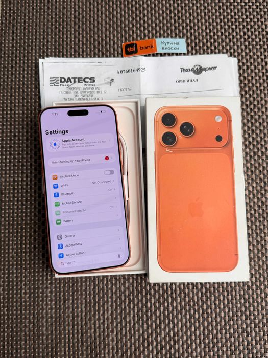 24м ГАРАНЦИЯ! iPhone 17 Pro Max Лизинг от 42€/мес Orange КАТО НОВ с опция на изплащане