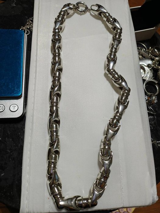 Сребърен ланец  масивен