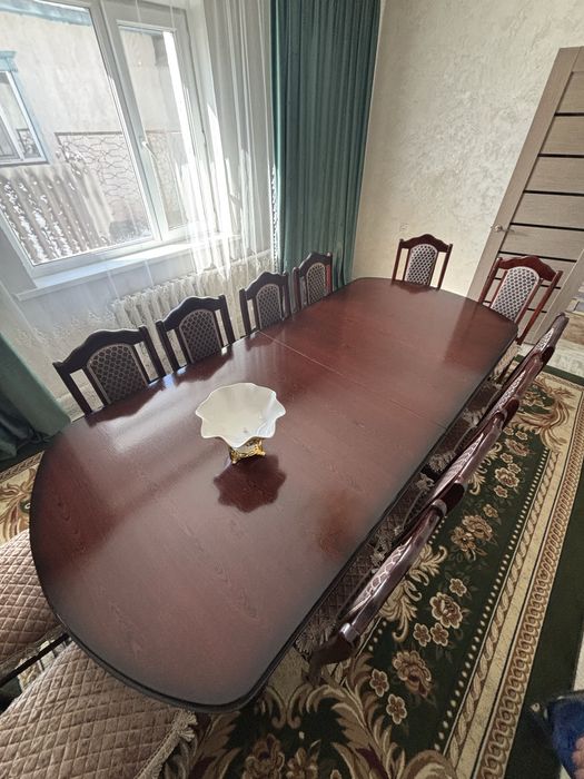 Стол со стульями 12 шт