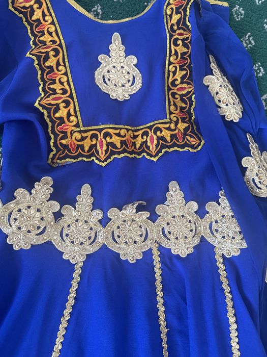 уйгурский синий костюм на девочку