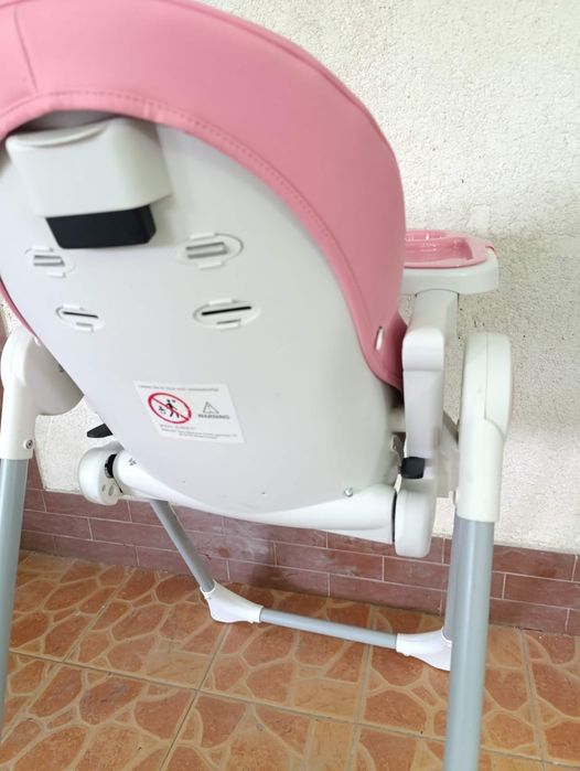 Scaun de masa bebe copii mici kidiz fete roz pliabil