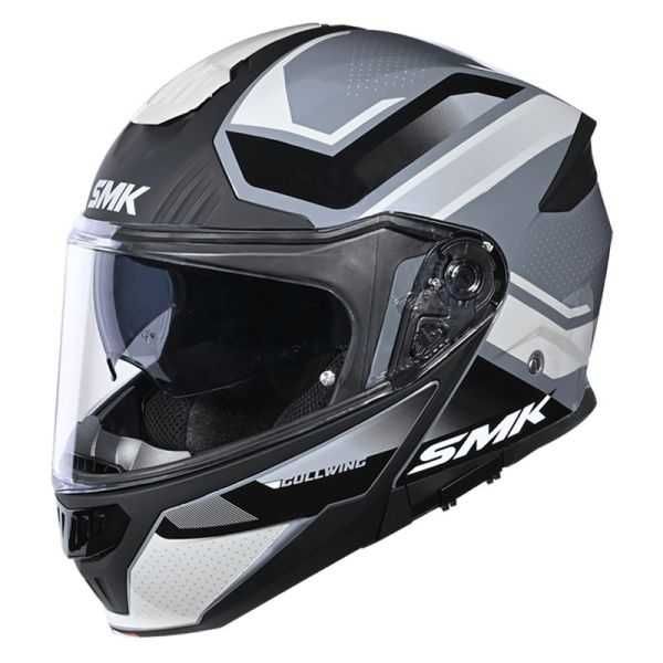Casca moto flip up SMK Gullwing Supertour negru/gri antracit marime M