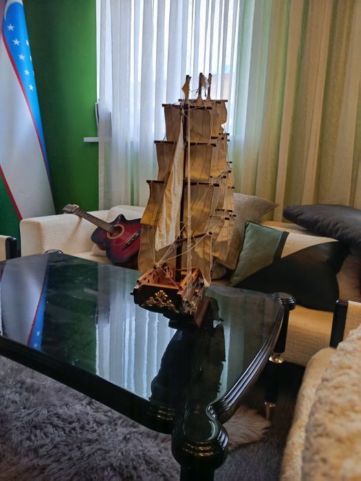 Декоративный парусный корабль (ручная работа/интерьер)