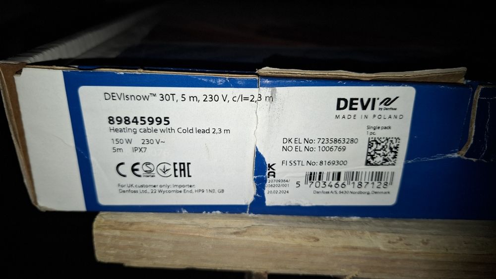 Термокабель для водостоков