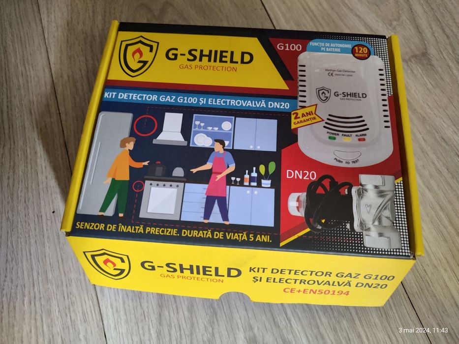 Detector de gaze aragaz nou