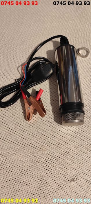 pompa orice lichid apa combustibili ulei la 12v cu filtru si crocodili