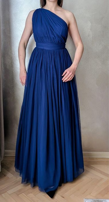 Rochie lunga ASOS din tulle albastru