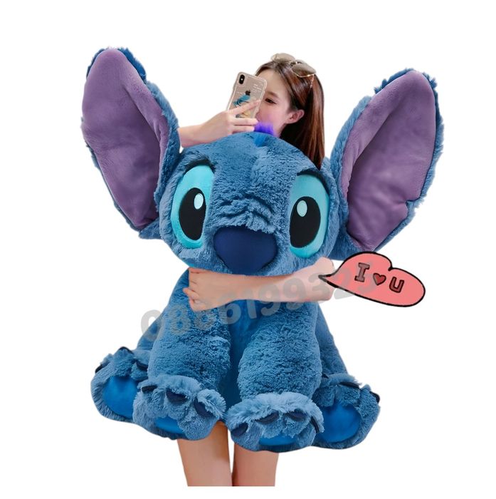 Голям плюшен Стич, 100см Лило и Стич плюшени играчки 1м Стич