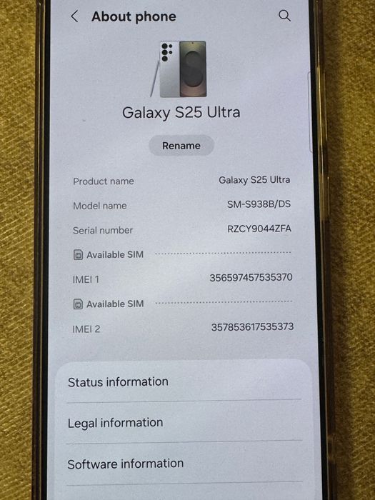 Galaxy S25 ultra 512gb