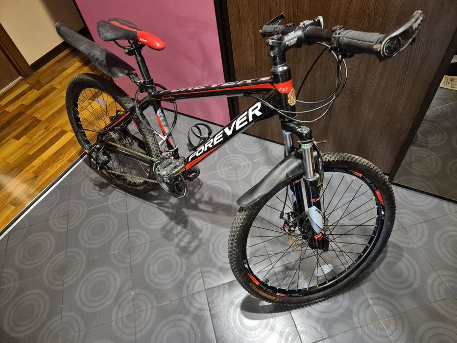 Bicicleta forever MTB 24 rosu/negru