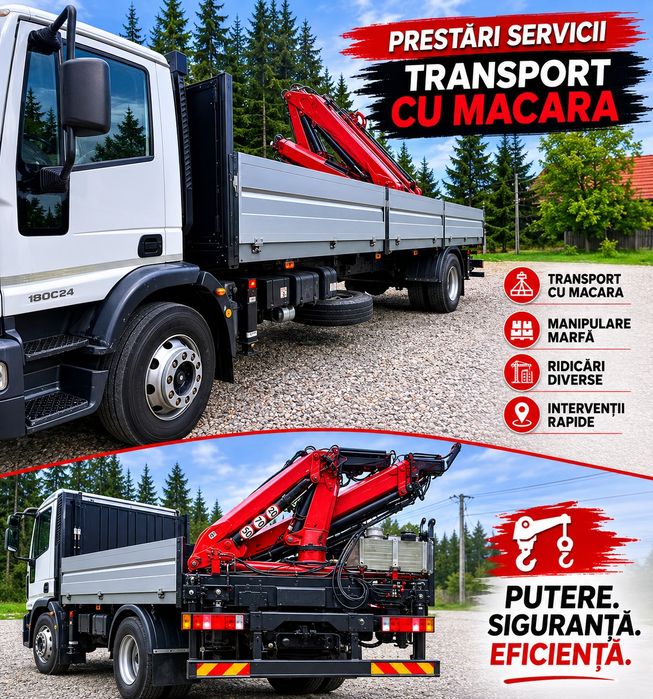 Transport cu Macara/ Inchiriere Buldoexcavator