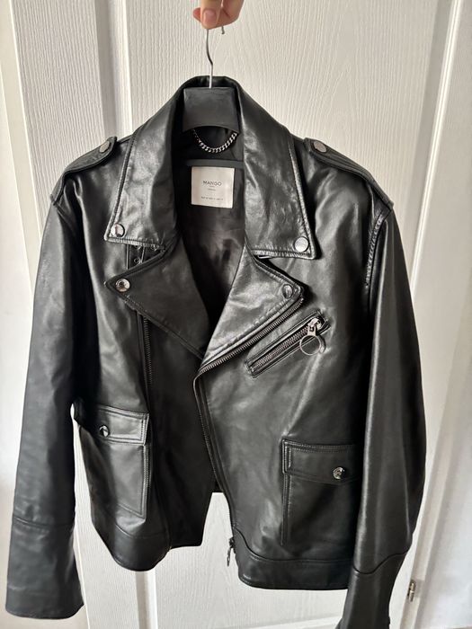 Geaca piele biker mango