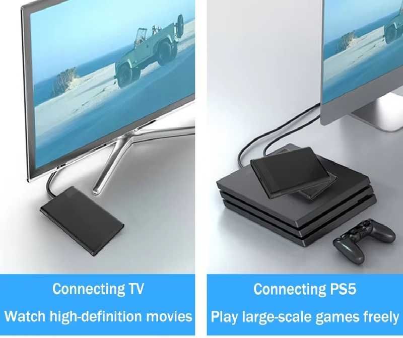 Външна Кутия USB 3.0 за 2.5 инчов харддиск SATA SSD адаптер до 2ТB HDD