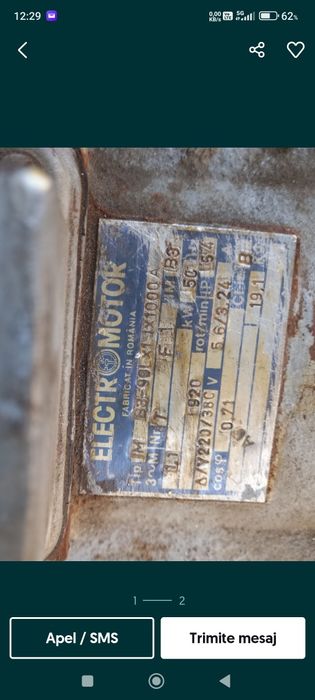 Motor 220/380 trifazic
