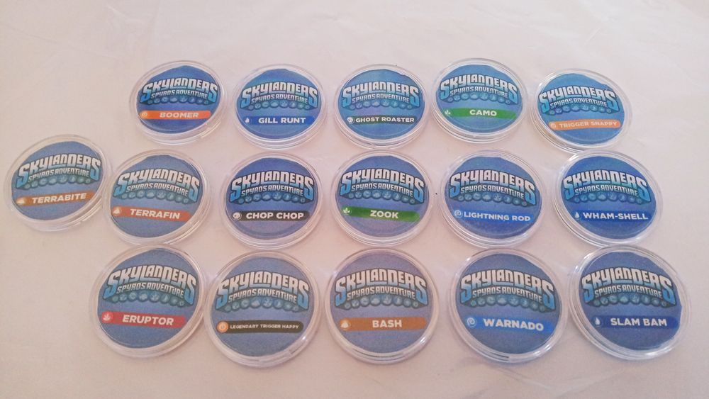 Skylanders чипове с всички герои