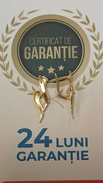 (Ag24) Cercei aur 14K 4.02gr B45254.1- Garantie 2 ani!
