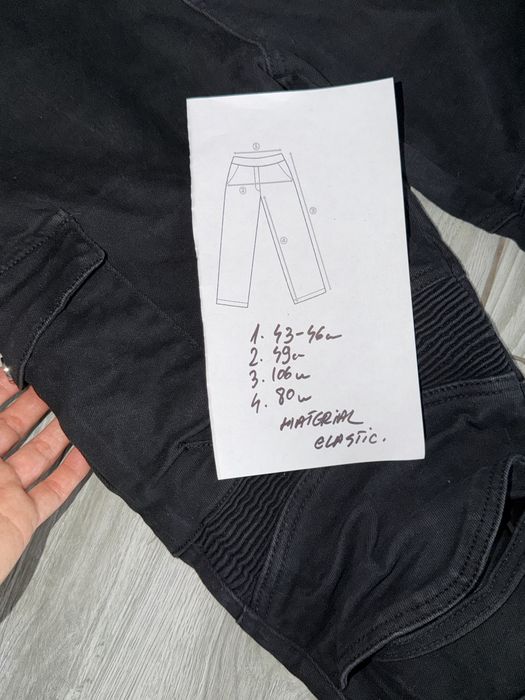 Blugi moto tip cargo măsura L elastici