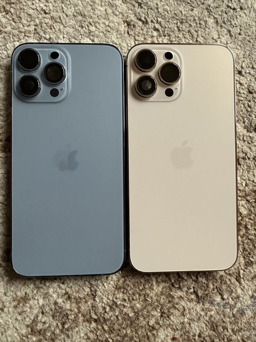 Carcasa iPhone 13 Pro Max Gold si Blue