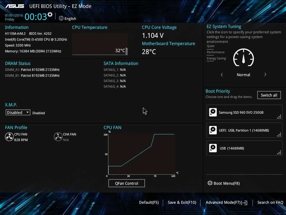 Дъно Дънна платка ASUS H110M-A/M.2 NVME LGA 1151 32GB DDR4