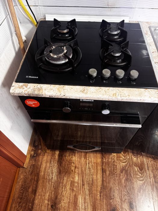 Vand plita pe gaz cu cuptor electric