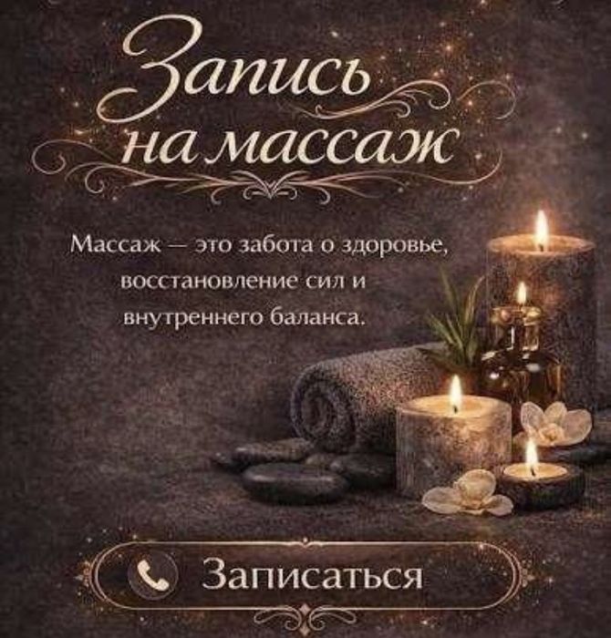 Массаж лечебно расслабляющии!