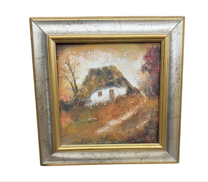 Tablou pictura “Casa taraneasca”