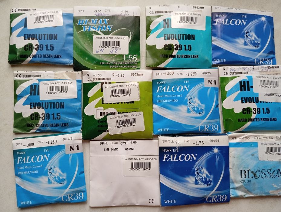 Линзы для очков, оптика