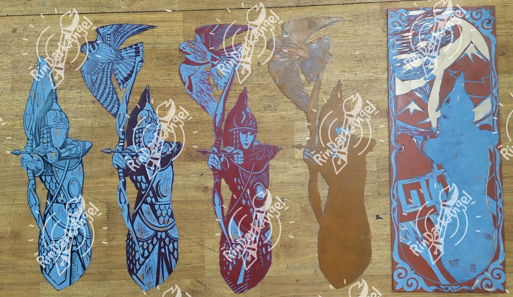 Продам триптих ручной работы "Воительницы Великой степи"