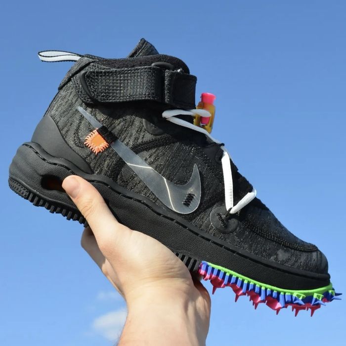 Nike Air Force 1 Mid x Off-White Alb si Negru